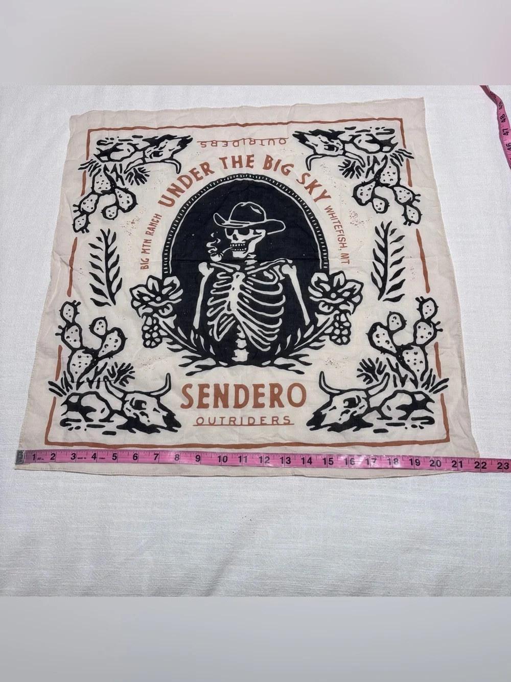Sendero Provisions Co. “Under the Big Sky” Whitefish, MT Bandana Scarf